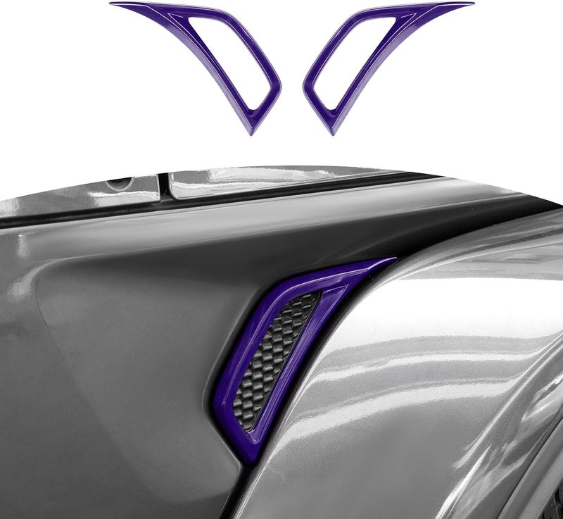 RT-TCZ for Jeep JL Side Fender Vent Decal Trim Cover for Jeep Wrangler JL JLU 2018-Present for Gladiator JT 2020-Present Purple Exterior Accessories 2pcs - Image 1